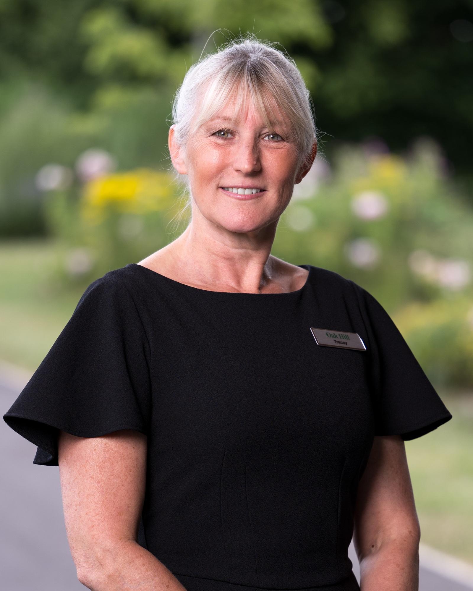 Tracey smiling